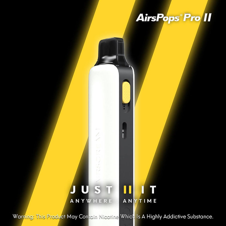 Airscream AirPops Pro 電子煙主機 | 1000mAh超長續航| | Airscream原廠成品芯(1.0版本)| 原廠空艙*2顆:圖片 2